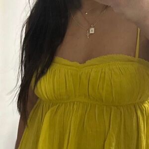 Vibrant Yellow Spaghetti Strap Top